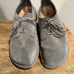 Birkenstock Men's Charcoal Suede Slip-Ons
